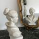 Female bust in plaster