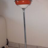 Vintage 1970s orange metal eyes ball floor lamp