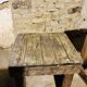 Lot de 2 tables basses rustic années 30