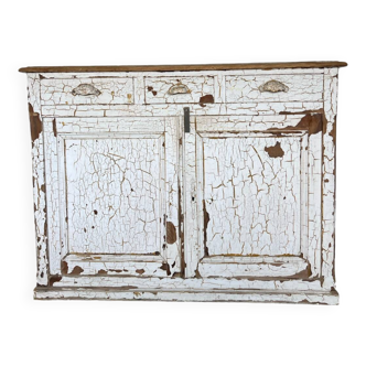 Buffet peinture craquelée