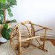 Armchair rattan basket child, vintage