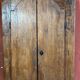 Antique Rustic Tuscan Window in Chestnut with Original Wrought Iron Hardware, 1800s