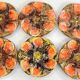 Lot six oyster plates /slip/faience