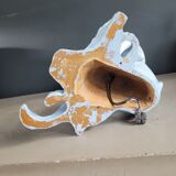 Vintage opaline globe sculptural wall light