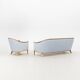 Sofa and its sky blue armchair by Bertil Fridhagen for Broderna Anderson 1960 Denmark