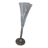 Ceska champagne flute "Danielle" fine crystal 10.25" bohemian crystal