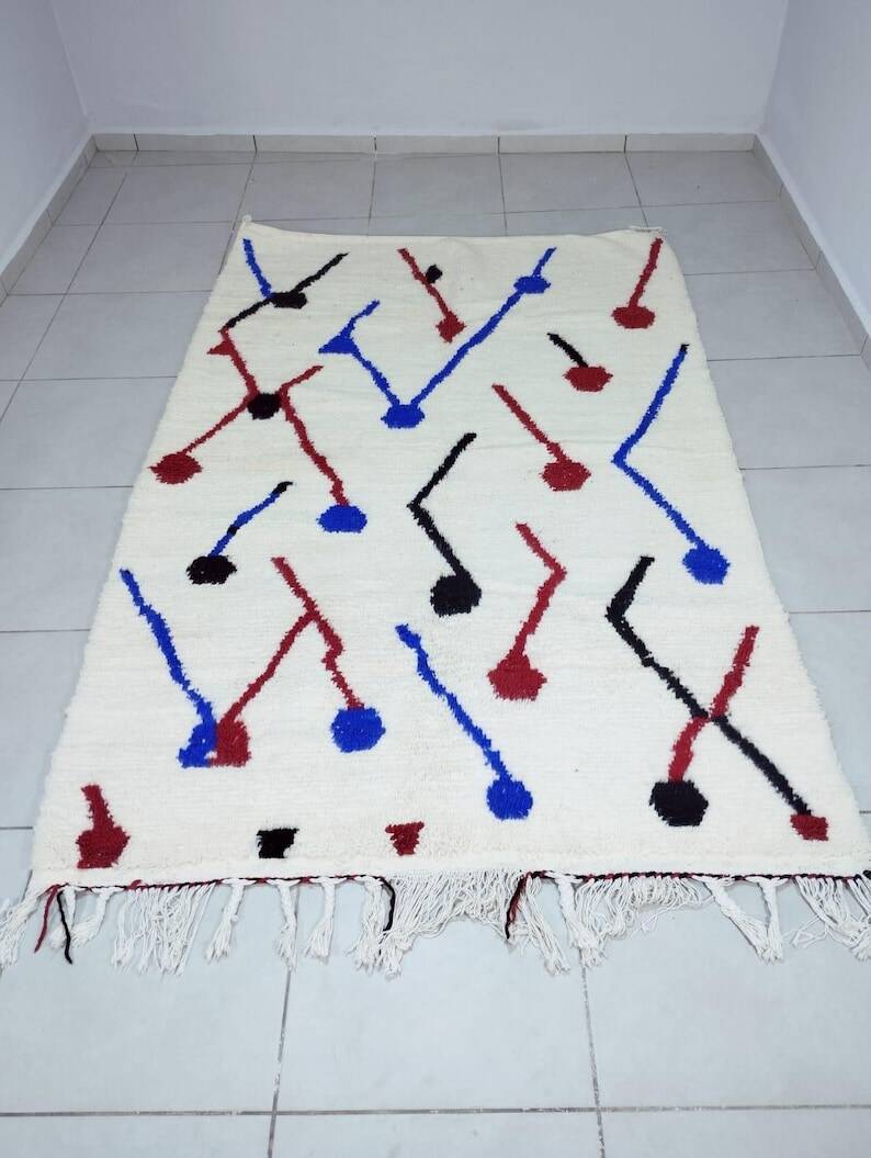 Tapis marocain bérbere en laine 250cmx 150cm