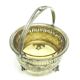 Eclectic sugar bowl, silver-plated brass, Germany, early 20th century