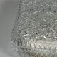 1960s 1970s Ceiling Lamp Flush Mount in Glass & Metal Space Age Design