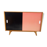 Jiri Jiroutek pink and black sideboard  Interier Praha 1960