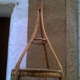 Rattan hanging planter