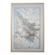 Planche géographique la Gironde, Nouvelle Aquitaine, imprimée en 1889