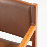 Set of 2 armchairs Borge Mogensen for Soborg mobelfabrik, Denmark 1960