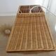 Large 1970s rattan pendant light