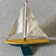 Small wooden sailboat, pretty colors