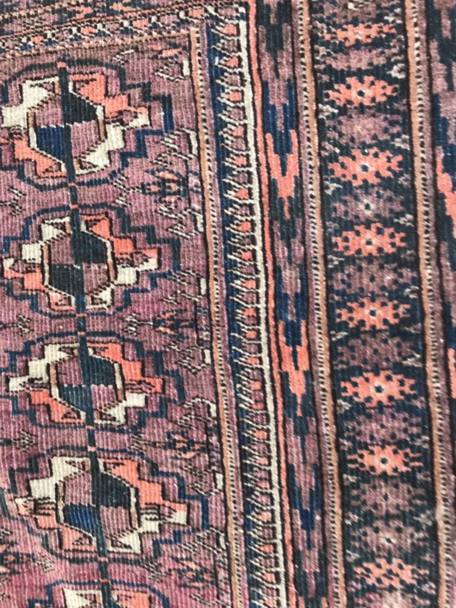 Tapis ancien Afghan Boukhara fait main 78X120 CM