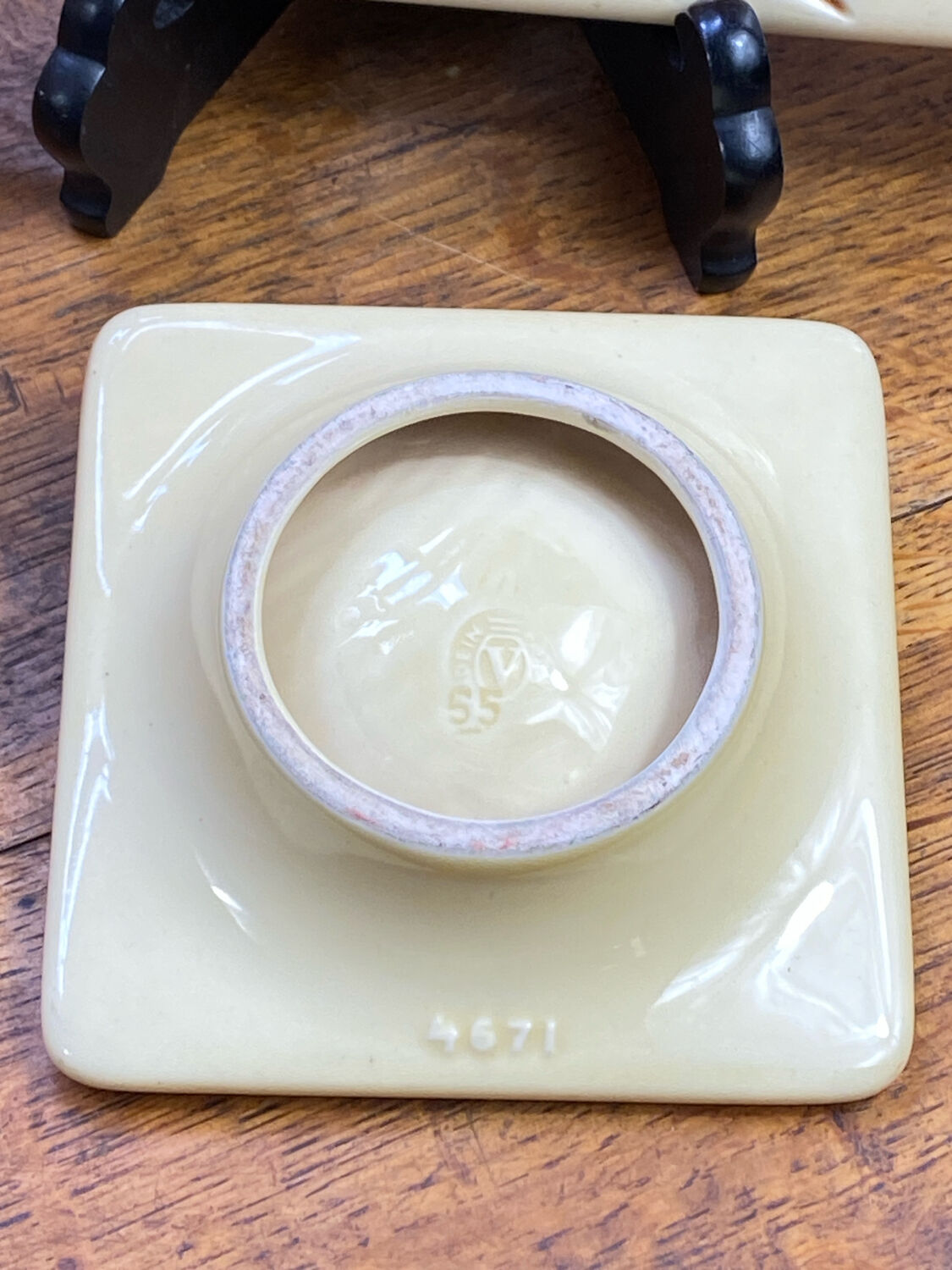 Verceram ceramic tray and butter dish