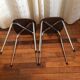 Lot of 2 stools years 60/70 skai
