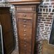 11-drawer solid oak craft cabinet