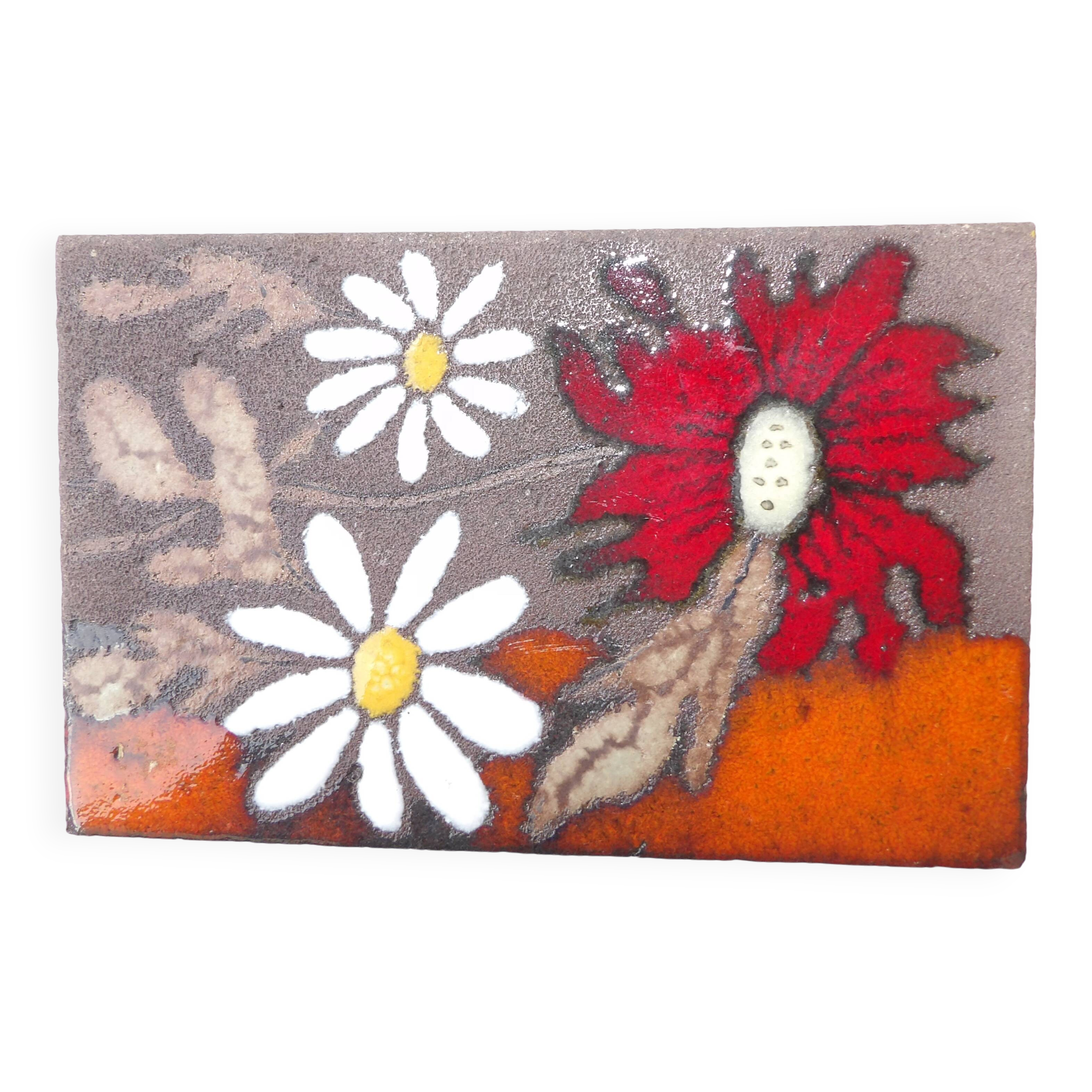 enamelled lava plate