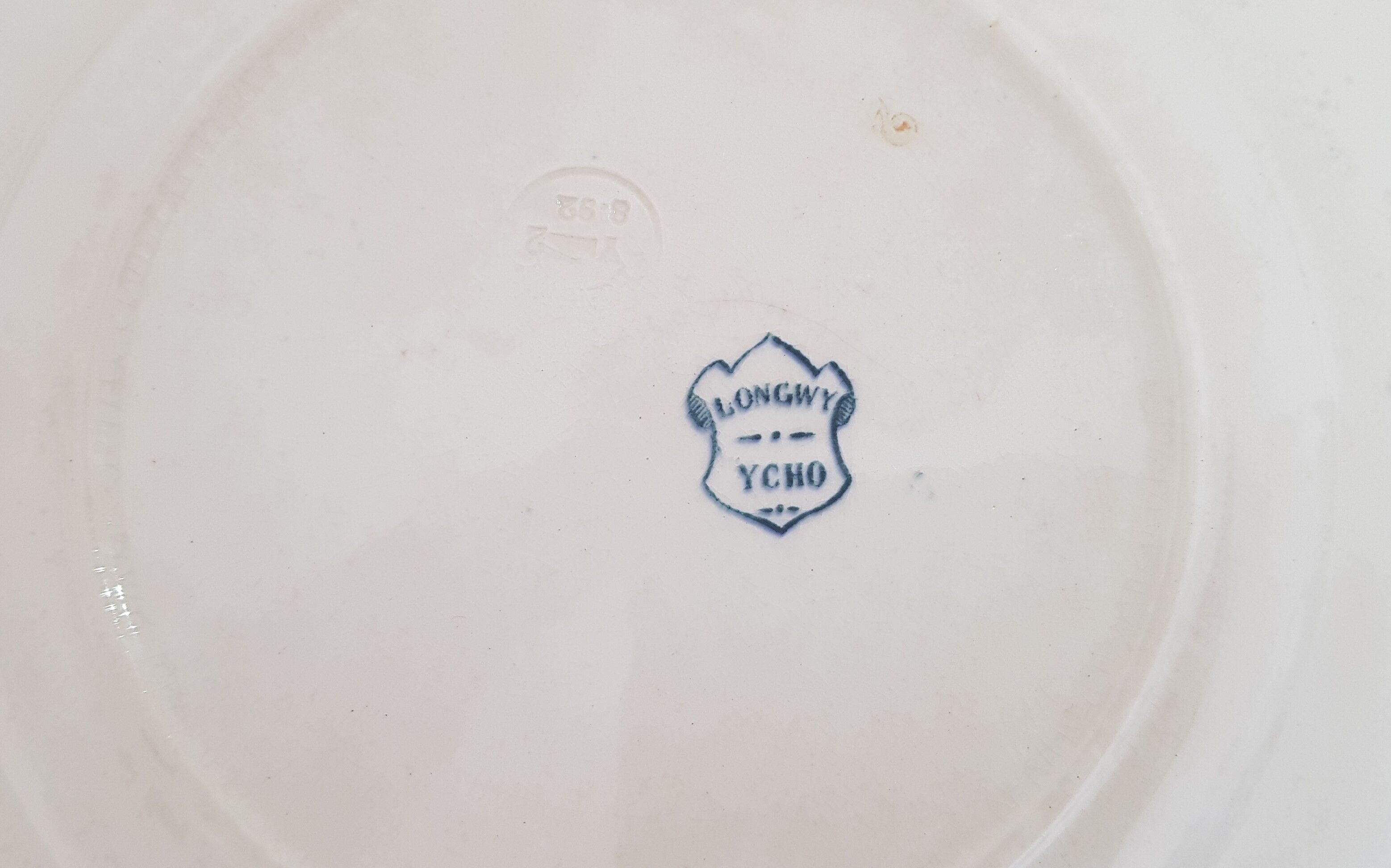 6 Longwy Ycho model flat plates in iron earthenware