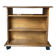 Louis Philippe style bookcase on wheels made of varnished solid wood.