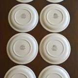 Eight plates WH Grindley Pinewood made in England