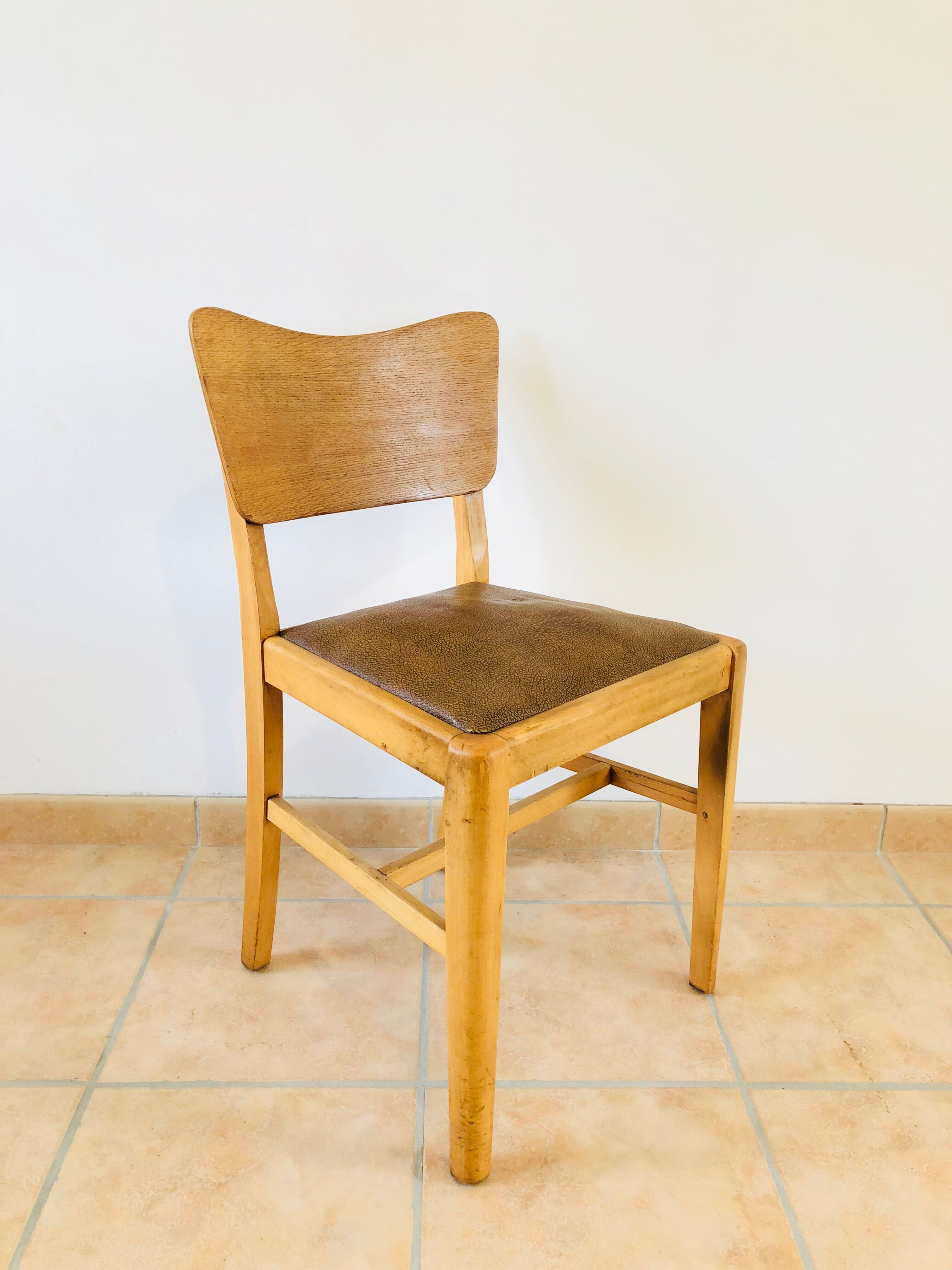 Set of 4 chairs oak