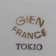 11 assiettes en faïence de Gien modèle Tokio