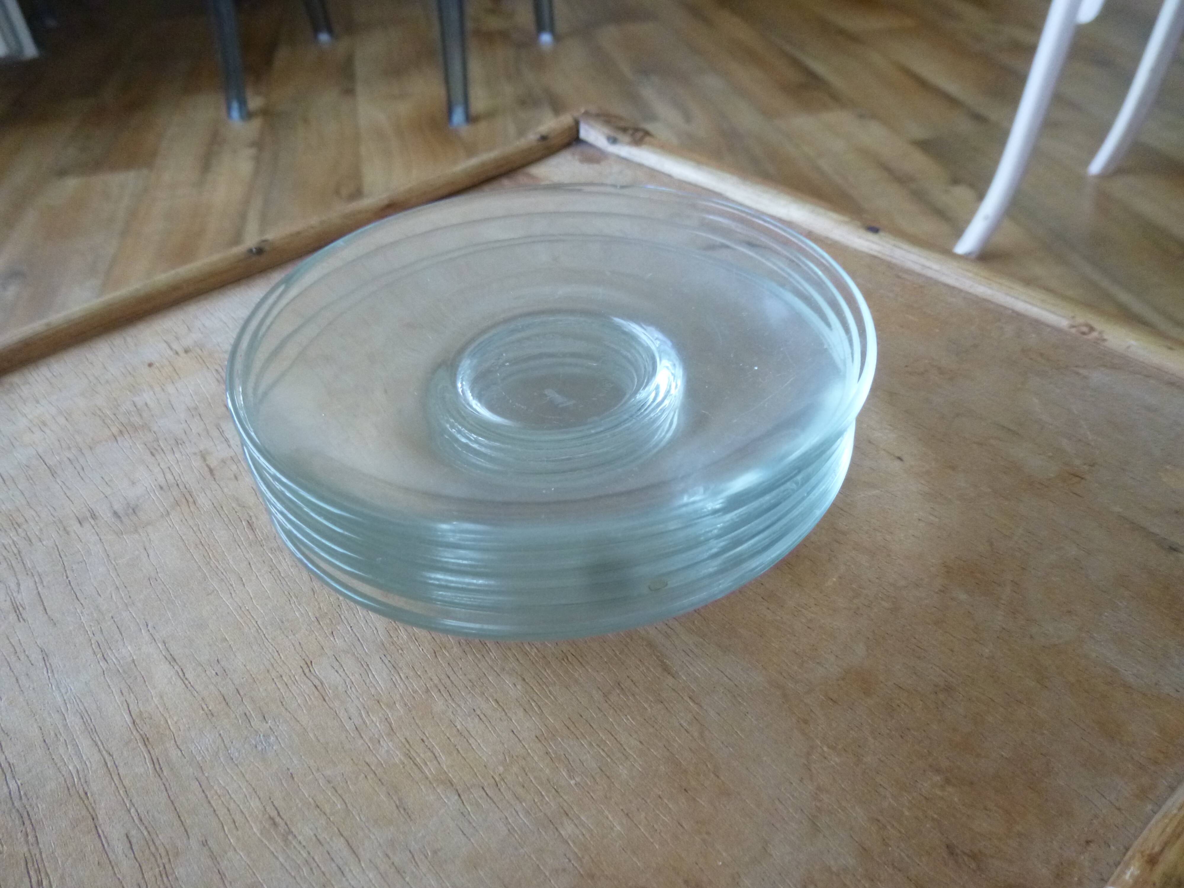 Vintage Duralex cups and saucers