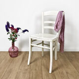 Painted wooden old bistro chair