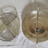 Silver metal dish