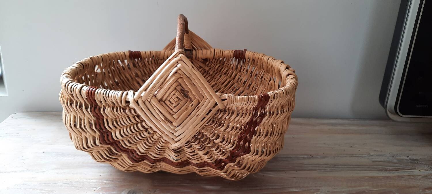 Large rattan basket