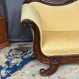 Empire-style canapé. Mahogany.