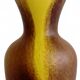1950s French Mid-Century Modern Acid-Etched Glass Vase, Art Deco Style