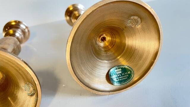 Scandinavian candle holders by Scandia Malm Sweden