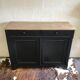 Parisian buffet antique black absolute & wood tray