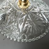 Vintage chiseled glass pendant light