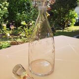Engraved glass carafe 1970s