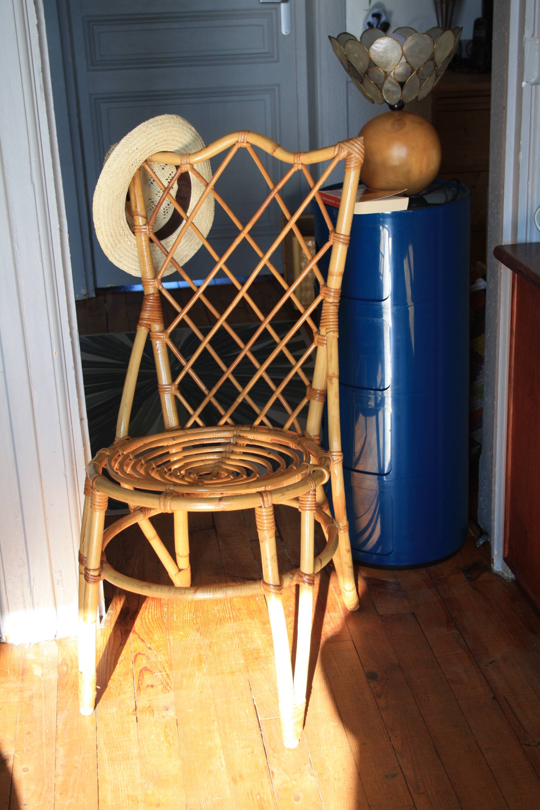 Louis Sognot rattan chair