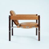 Armchair in Jacaranda Wood and Leather by Celina Decorações, Brazil, 1950s