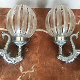 Pair of fish sconces