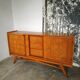 Enfilade 50s golden oak compass feet