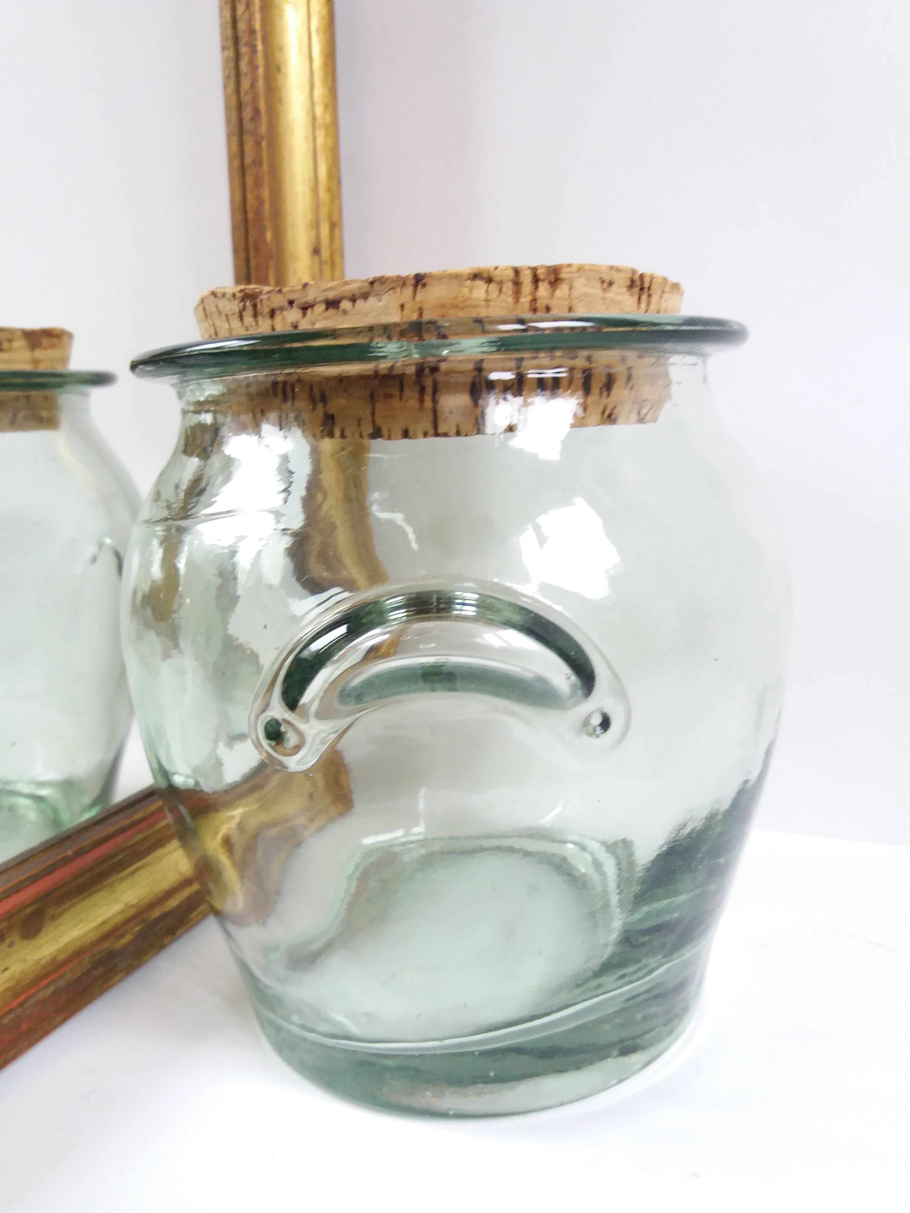 Vintage glass jar and cork