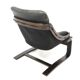 Fauteuil scandinave en cuir Suède 1960