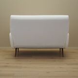 White sofa, Italian design, 1970s, production: Italy