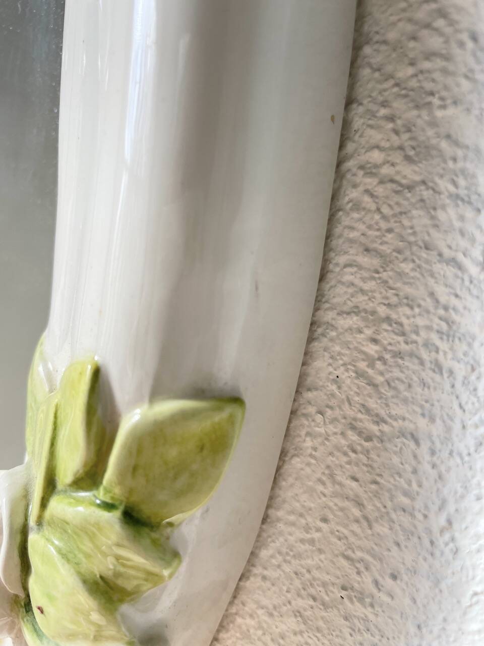 Italian style ceramic flower mirror