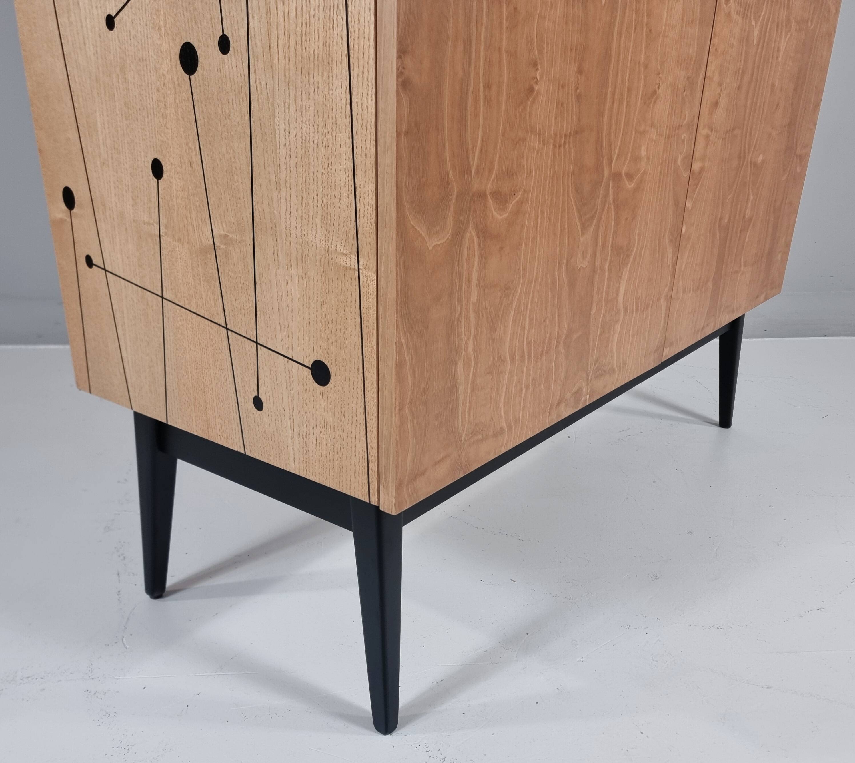 Vintage ash wardrobe, 1970s