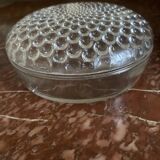 Round box with Lalique crystal lid