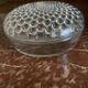 Round box with Lalique crystal lid